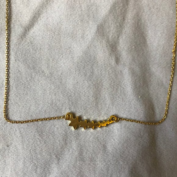 Lulu's Celestial Secret Gold Star Choker Necklace - Picture 4 of 4